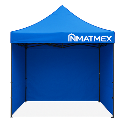 Carpa 3X3 M Azul Con Paredes demontables