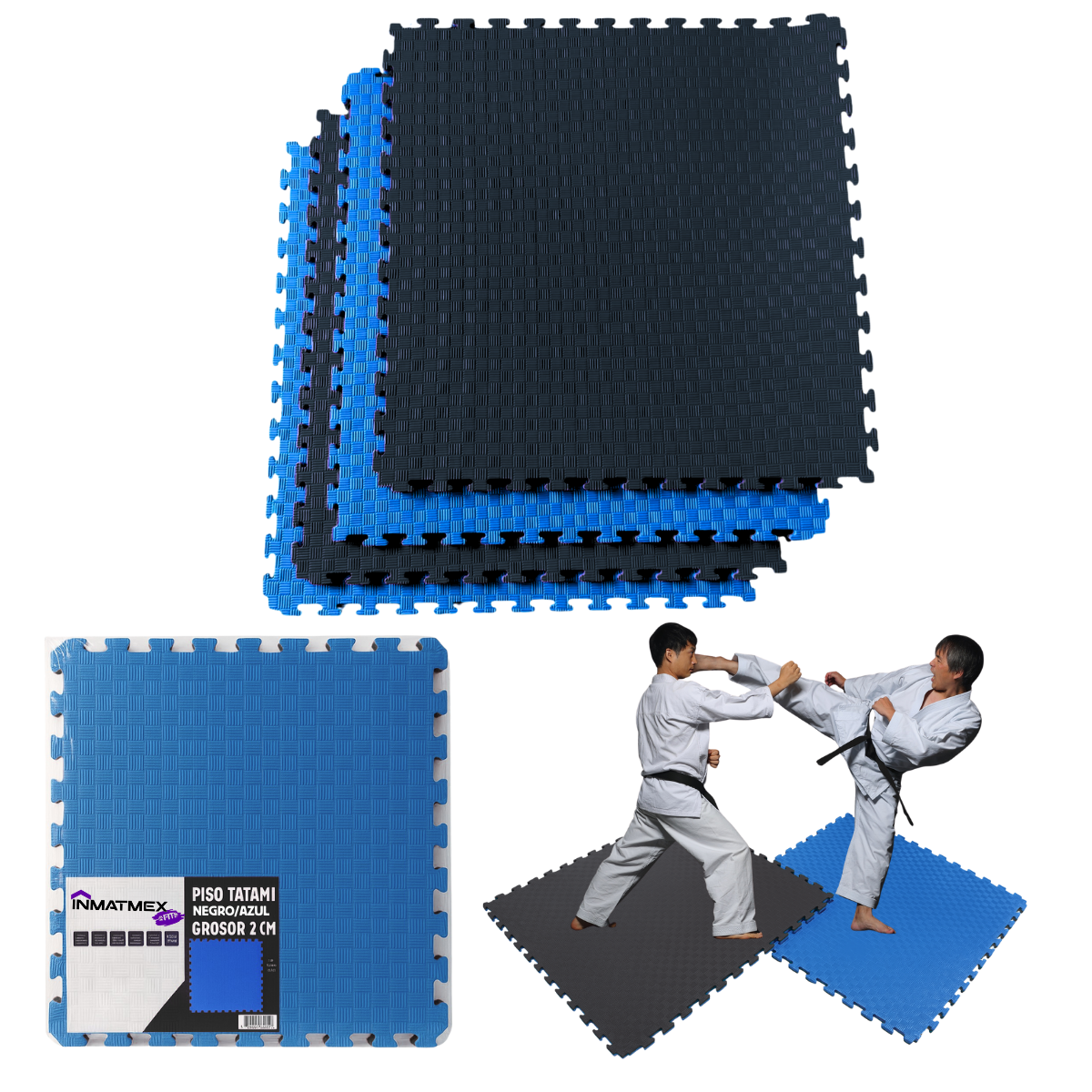 10 PIEZAS TATAMI BICOLOR
