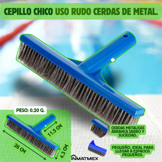 Cepillo Para alberca de Acero Chico