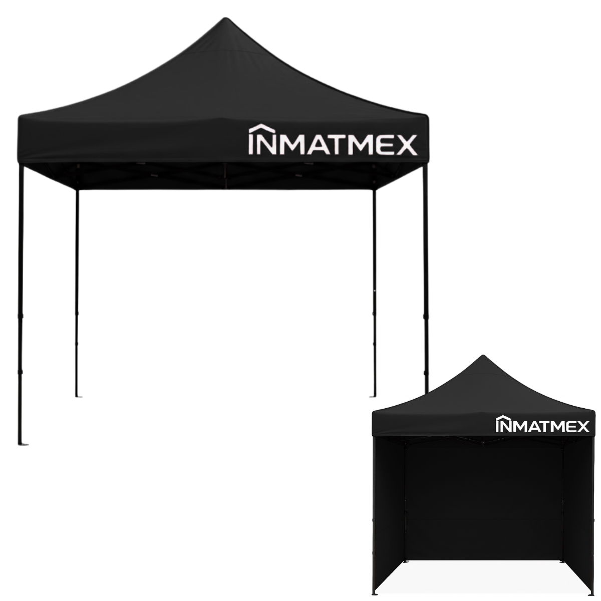 Carpa 3X3 M Verde Con Paredes demontables