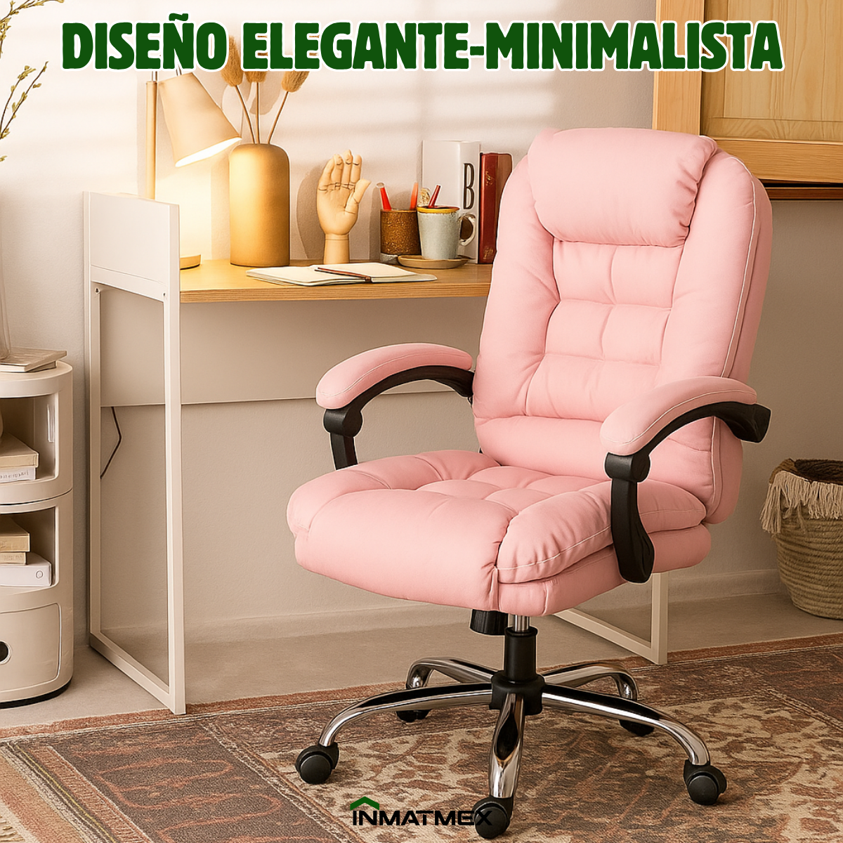Silla Master Chair de Oficina Rosa