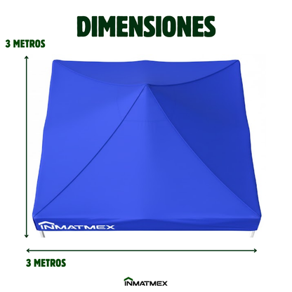 Repuesto de Toldo Para Carpa 3 X 3 M Azul
