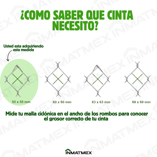 Cinta Plata Rompevientos Para Malla Ciclonica 5.5 CM
