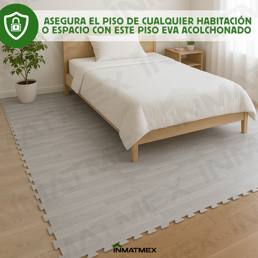 Piso EVA Madera Gris