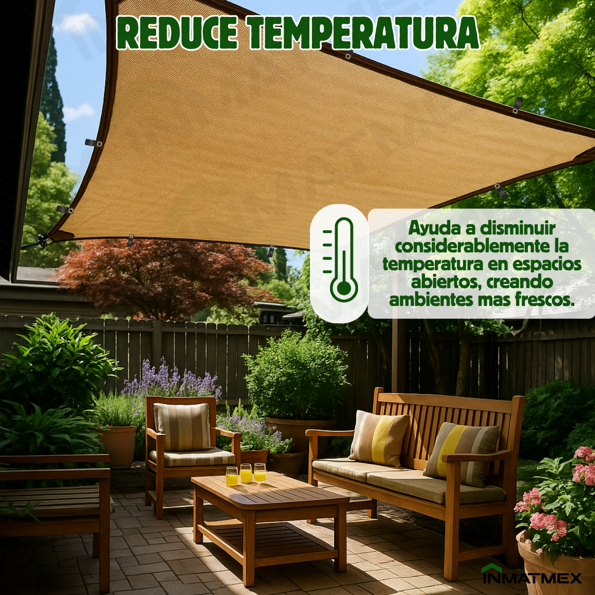 Malla Sombra 8 x 8 M