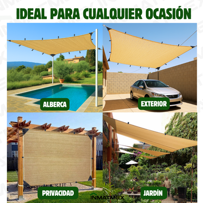 Malla Sombra 8 x 8 M
