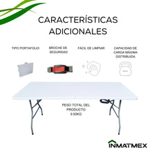 Cargar imagen en el visor de la galería, Mesa Plegable Tipo Portafolio (10 PZ)
