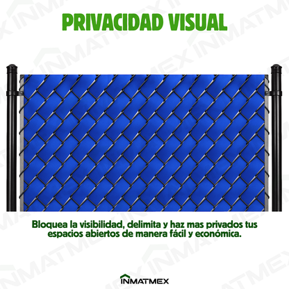 Cinta Azul Rompevientos Para Malla Ciclonica 6.9 CM