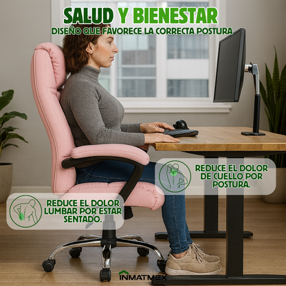 Silla Master Chair de Oficina Rosa