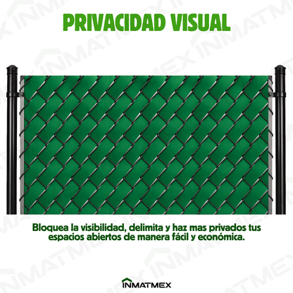 Cinta Verde Rompevientos Para Malla Ciclonica 6.9 CM