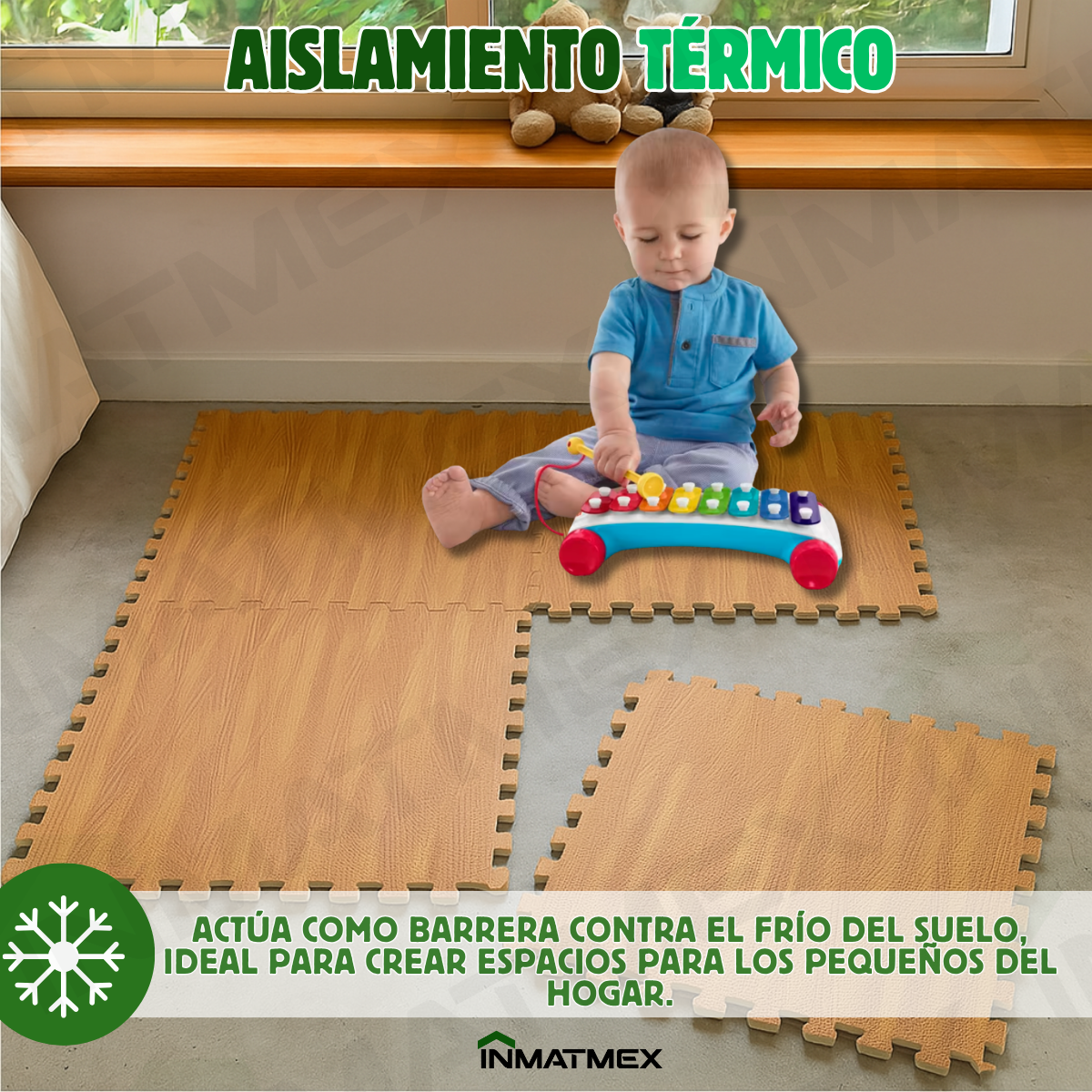 Piso EVA Madera Maple