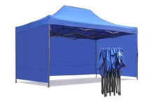 Cargar imagen en el visor de la galería, Carpa Plegable 3x4.5 Paredes Azul Armazón Reforzado
