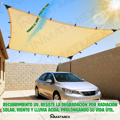Malla Sombra 8 x 8 M
