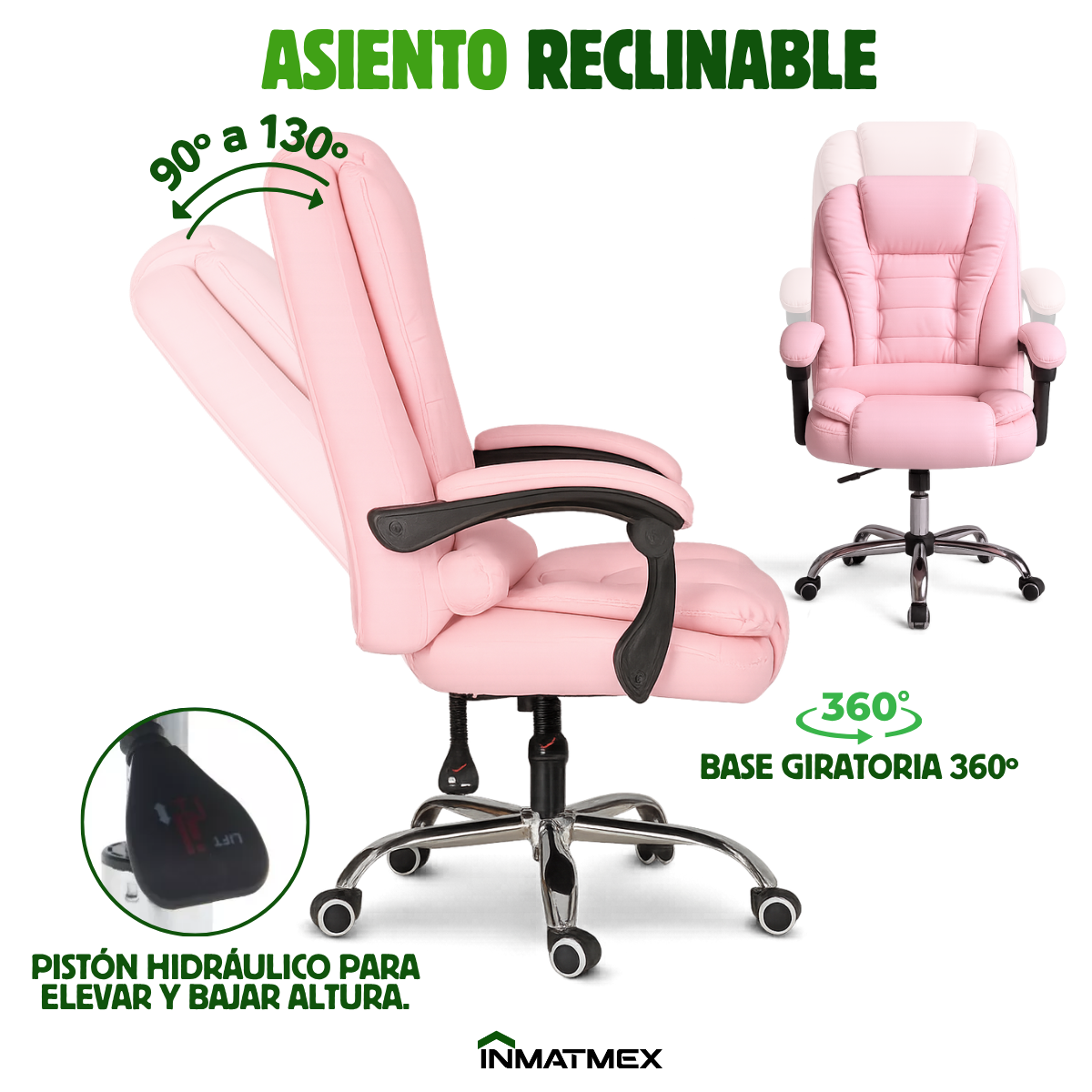 Silla Master Chair de Oficina Rosa