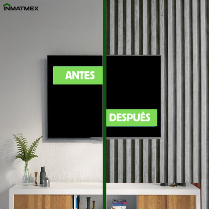 Lambrin WPC Para Interior - GRIS 100 CM