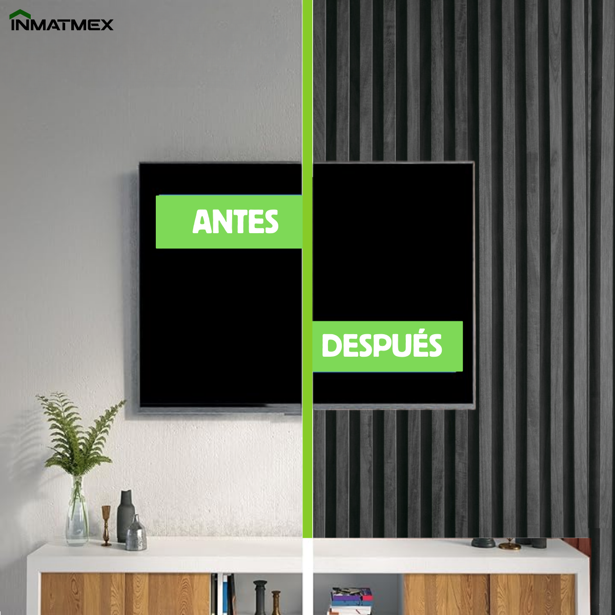 Lambrin WPC Para Interior - GRIS 100 CM