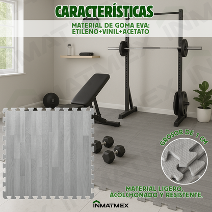 Piso EVA Madera Gris