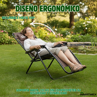 Camastro Gravedad Cero Cafe