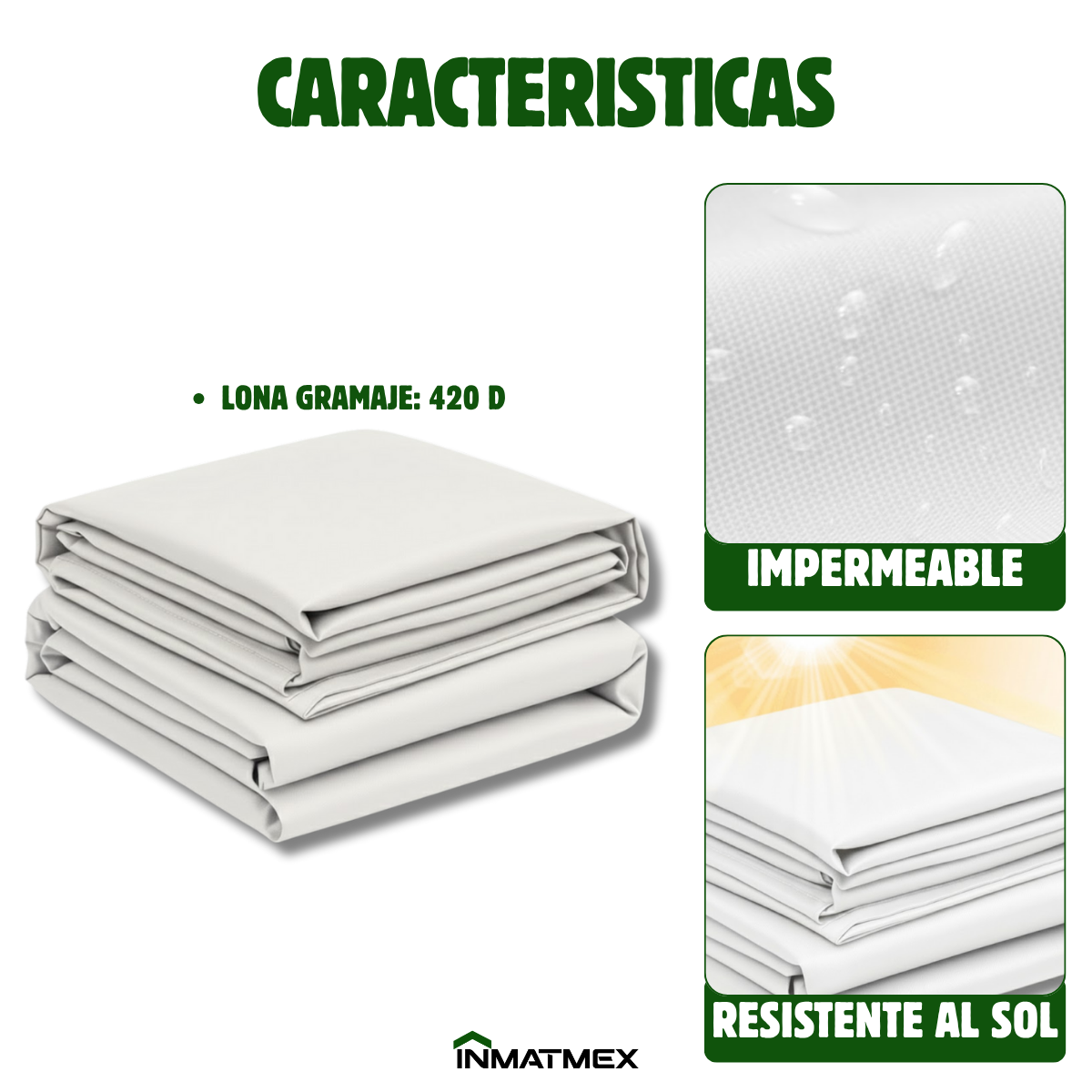 Carpa 3X3 M BlancaCon Paredes demontables