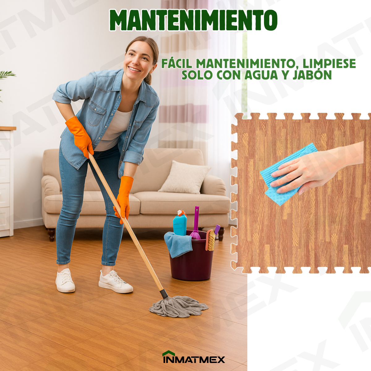 Piso EVA Madera Maple