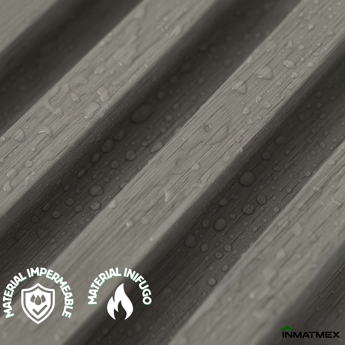 Lambrin WPC Para Interior - GRIS 100 CM