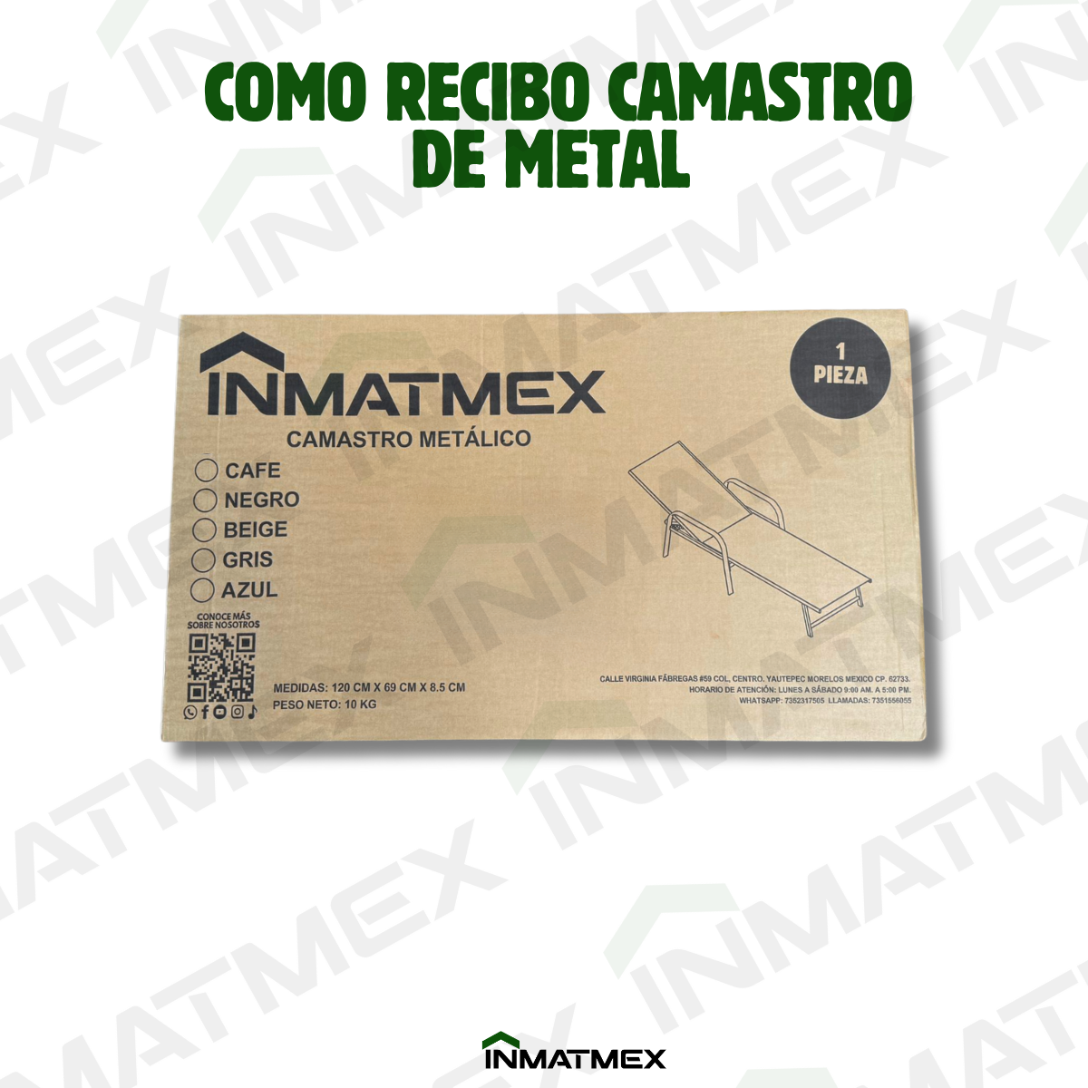 Camastro de Metal Negro