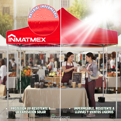 Repuesto de Toldo Para Carpa 3 X 3 M Rojo