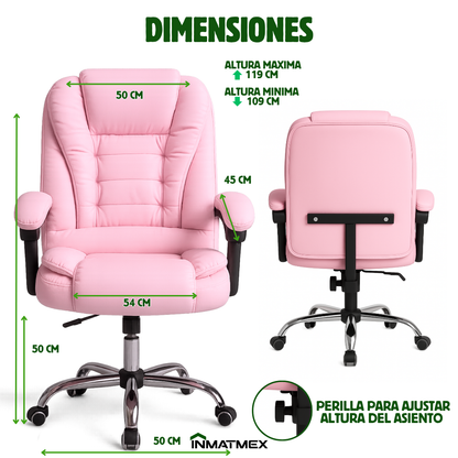 Silla Master Chair de Oficina Rosa
