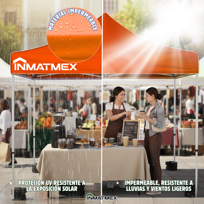 Repuesto de Toldo Para Carpa 3 X 3 M Naranja