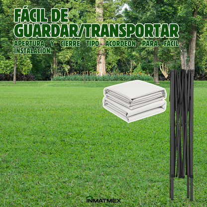 Carpa 3X3 M BlancaCon Paredes demontables