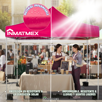 Repuesto de Toldo Para Carpa 3 X 3 M Rosa