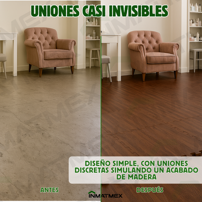 Piso EVA Madera Chocolate