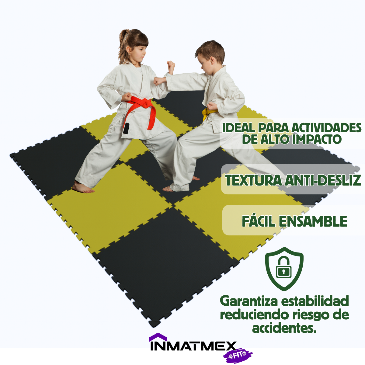 Tatami Negro-Amarillo