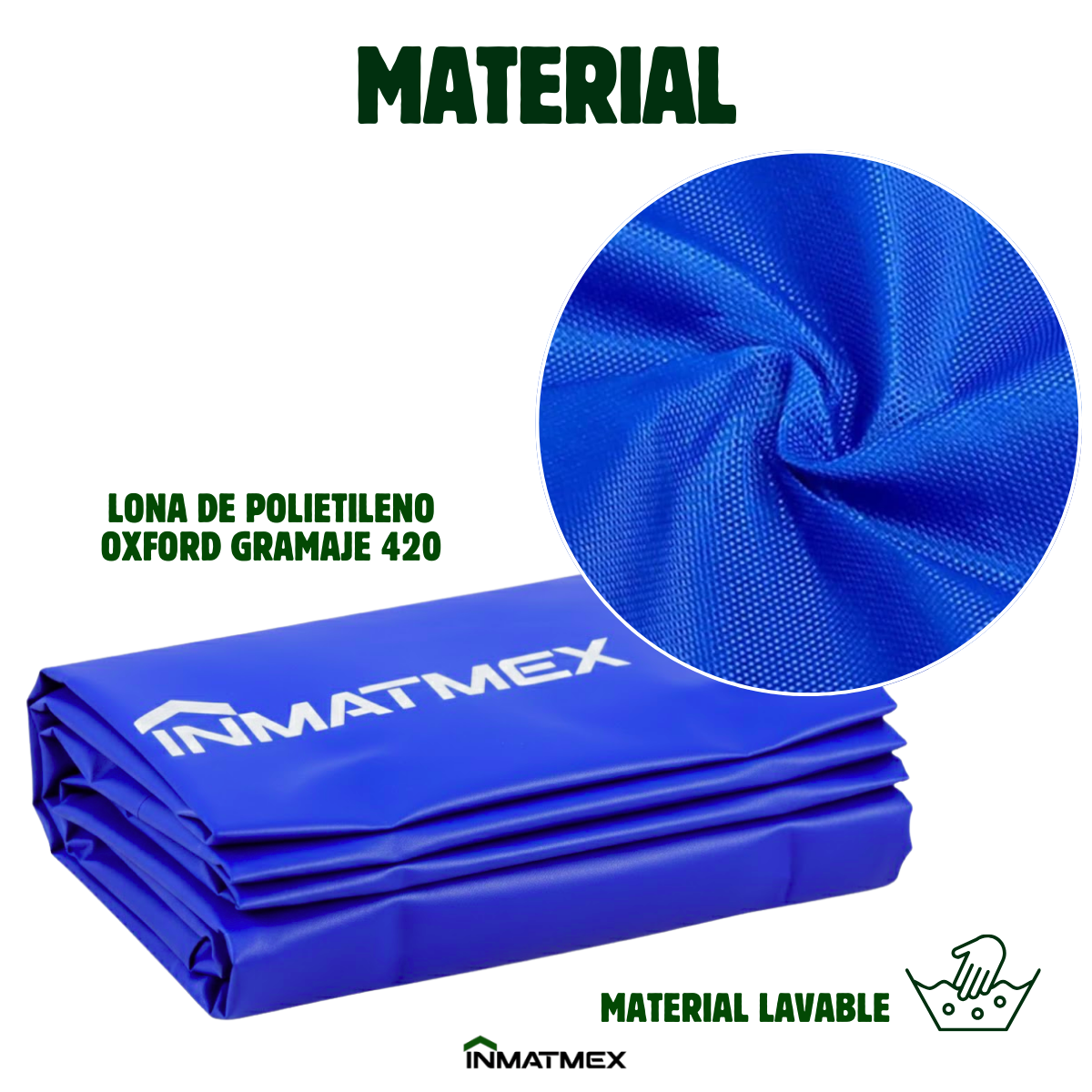 Repuesto de Toldo Para Carpa 3 X 3 M Azul