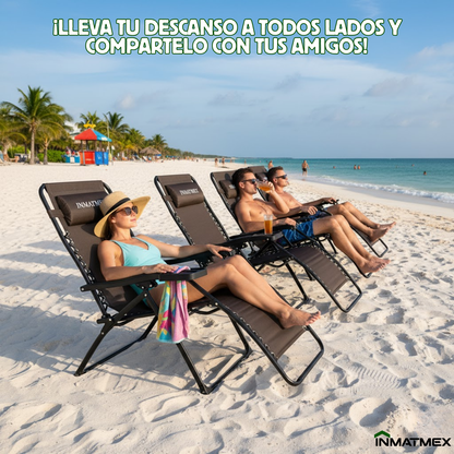 Camastro Gravedad Cero Cafe