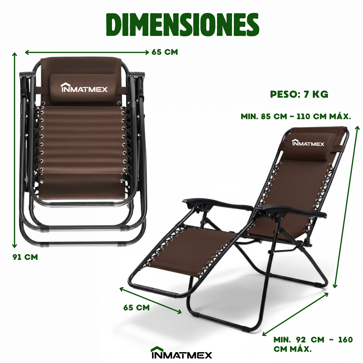 Camastro Gravedad Cero Cafe