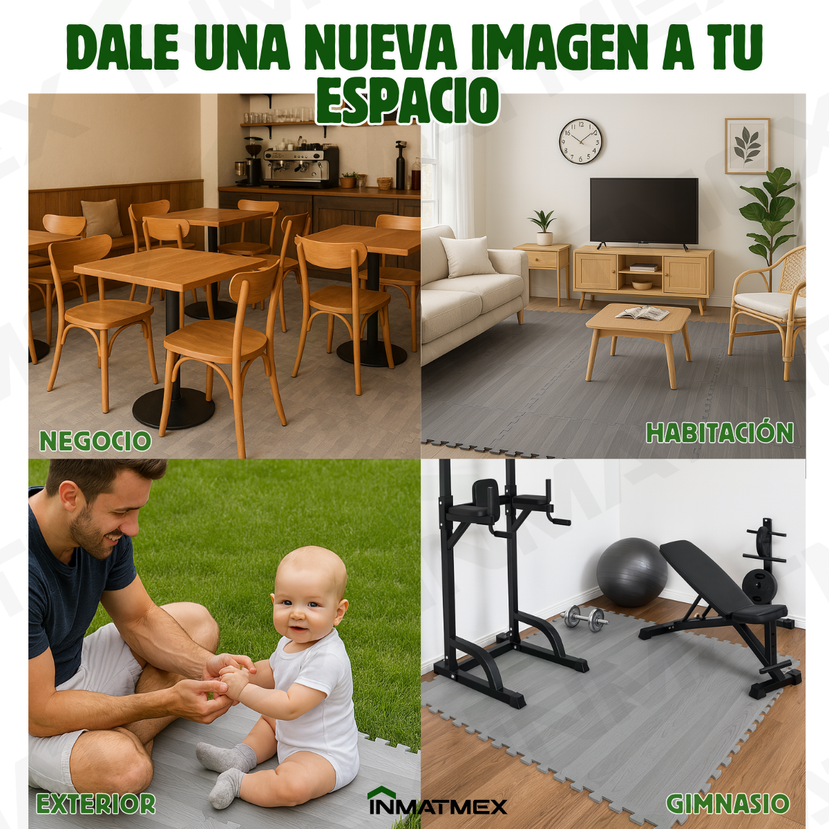 Piso EVA Madera Gris