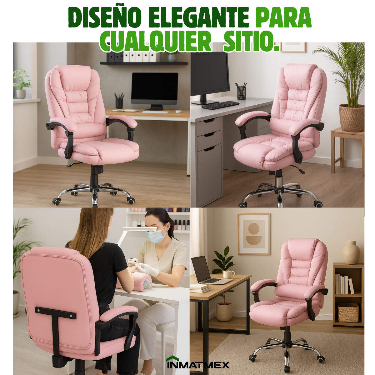 Silla Master Chair de Oficina Rosa