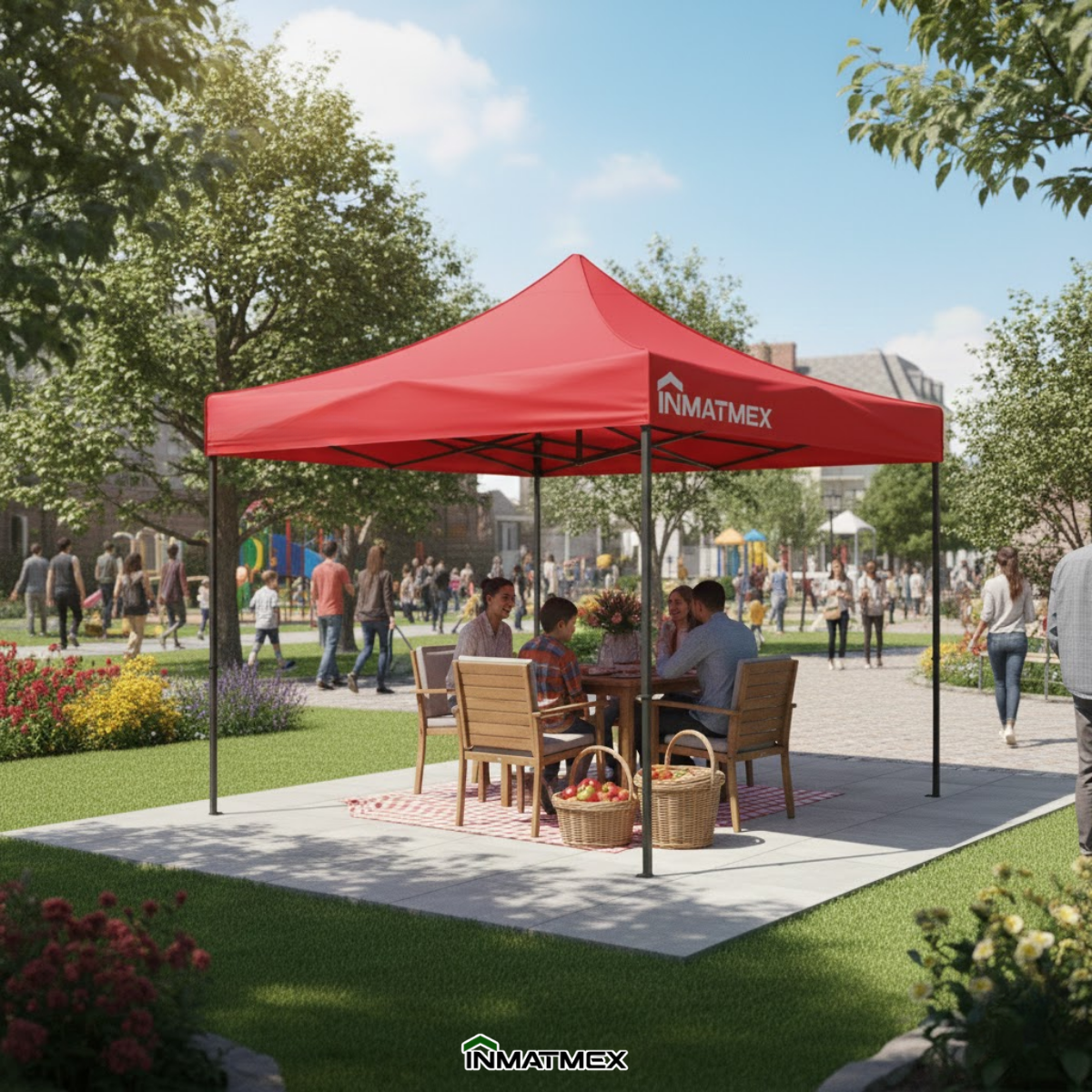 Repuesto de Toldo Para Carpa 3 X 3 M Rojo