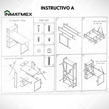 Cargar imagen en el visor de la galería, Escritorio Con Repisas INMATMEX
